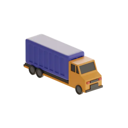 Cargo Truck  3D Icon