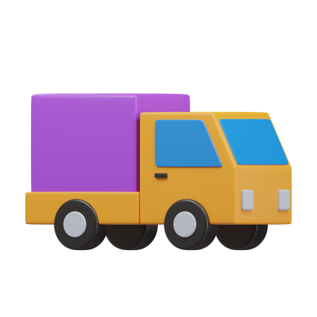 Cargo Truck  3D Icon