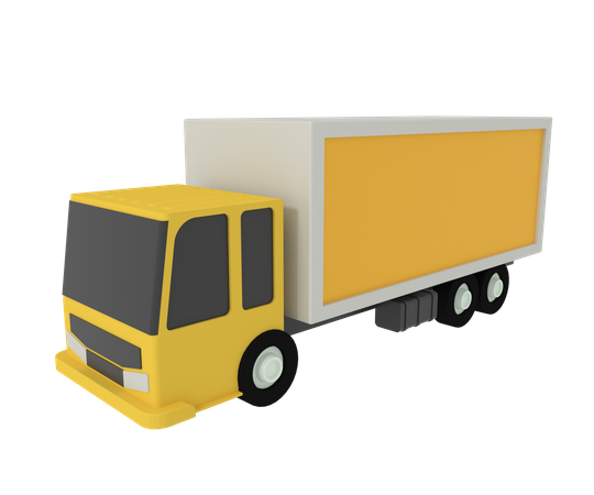 Cargo Truck  3D Icon