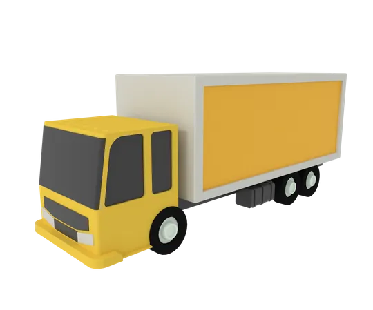 Cargo Truck  3D Icon