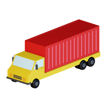 Cargo Truck  3D Icon