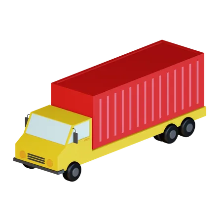 Cargo Truck  3D Icon