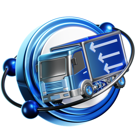 Cargo Truck  3D Icon