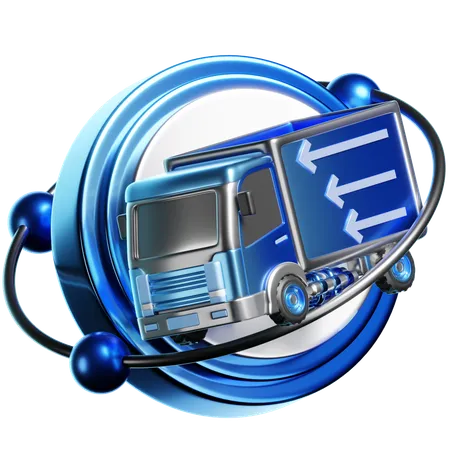 Cargo Truck  3D Icon