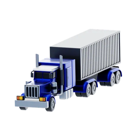 Cargo Truck  3D Icon