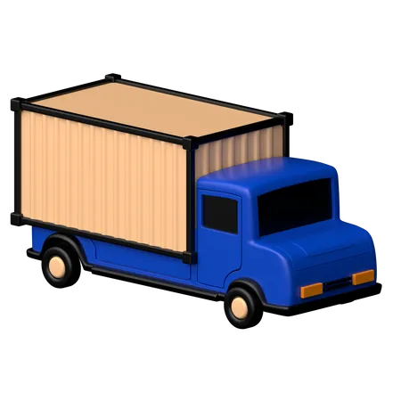 Cargo Truck  3D Icon