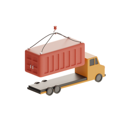 Cargo Truck  3D Icon