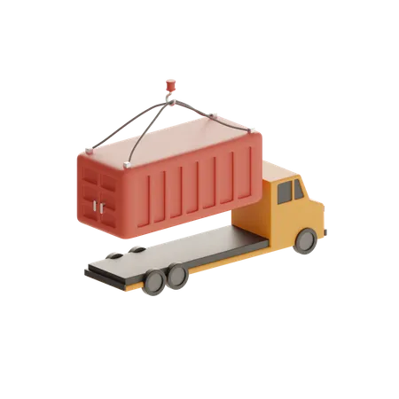 Cargo Truck  3D Icon