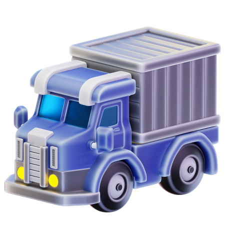 Cargo Truck  3D Icon