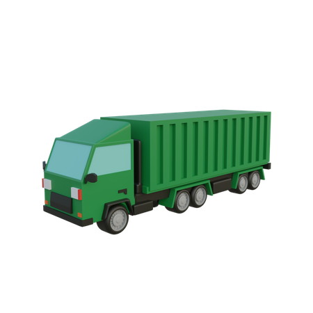 Cargo Truck  3D Illustration