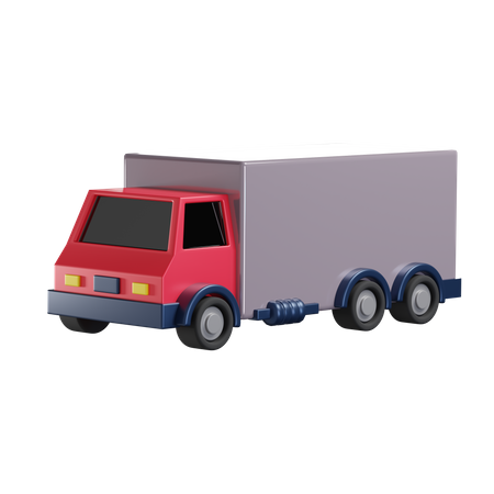 Cargo Truck  3D Illustration