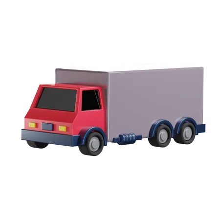 Cargo Truck  3D Illustration