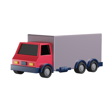 Cargo Truck 3D Illustration