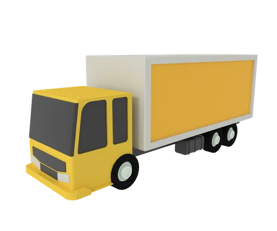 3 D Illustration Of Truck Transport 3D Icon