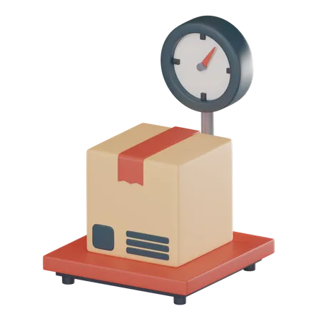 Icon Weight Scale Cardboard Boxes Symbolizes Cargo Weight Measurement Compliance With Regulations Deliver Goods Use Presentations Website Designs Related Logistics 3 D Render Illustration 3D Icon
