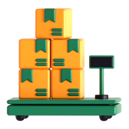 Cargo Weight  3D Icon