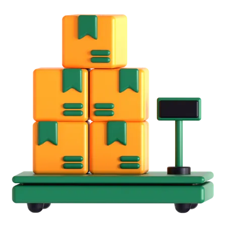 Cargo Weight  3D Icon