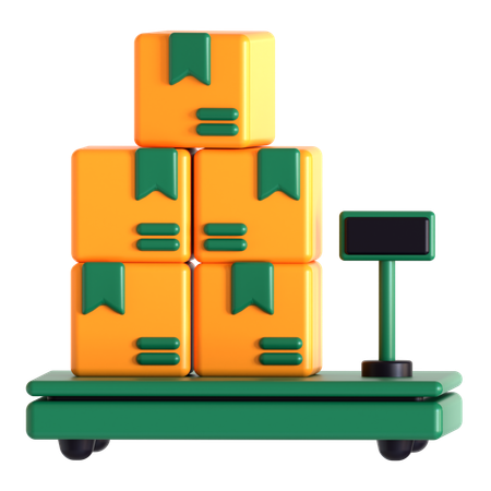 Cargo Weight  3D Icon