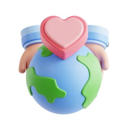 Caridad global  3D Icon
