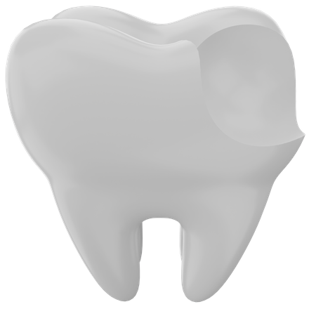 Cárie dentária  3D Illustration