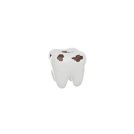 Cárie dentária  3D Icon