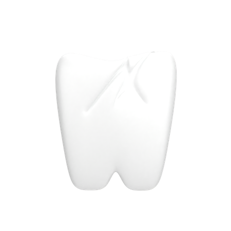 Dente com cárie  3D Icon