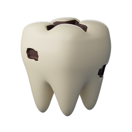 Caries dental  3D Icon