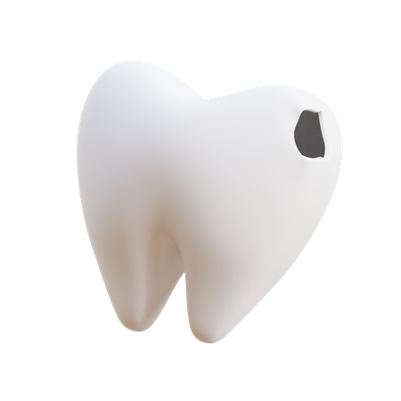 Caries Tooth  3D Illustration