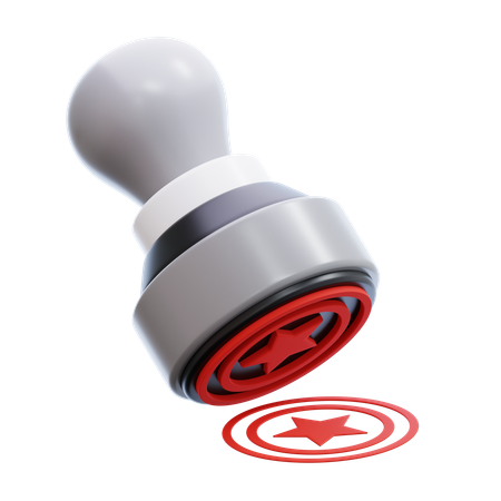 Carimbo  3D Icon