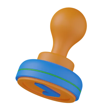 Carimbo  3D Icon