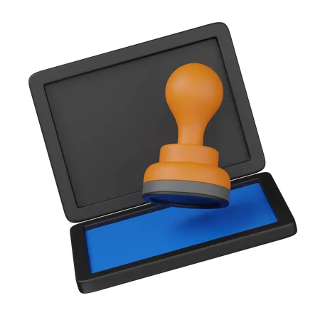 Carimbo  3D Icon