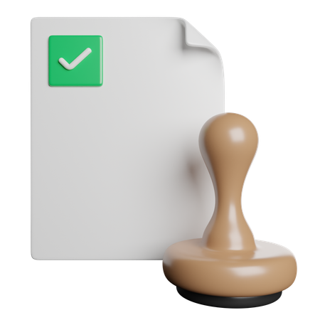 Carimbo  3D Icon