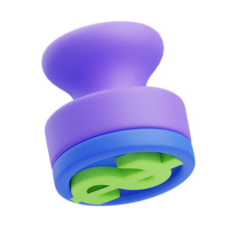 Carimbo  3D Icon