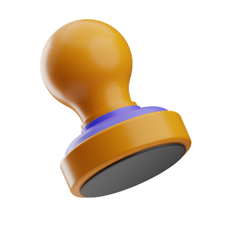 Carimbo de borracha  3D Icon