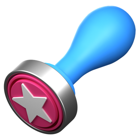 Carimbo de estrela  3D Icon