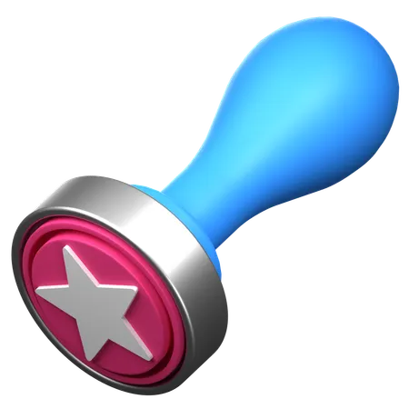 Carimbo de estrela  3D Icon