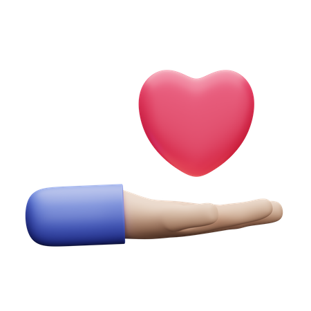 Caring Love  3D Icon