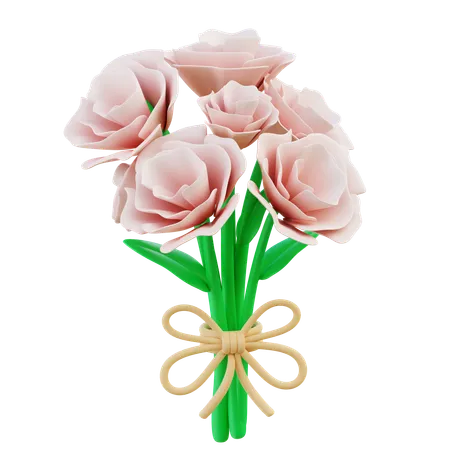 カーネーションの花束  3D Icon