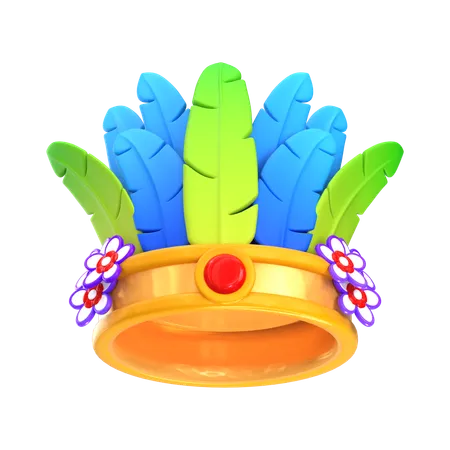 Coroa de carnaval  3D Icon