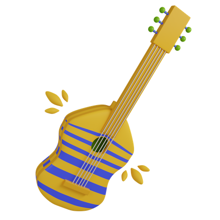 Violão de carnaval  3D Icon