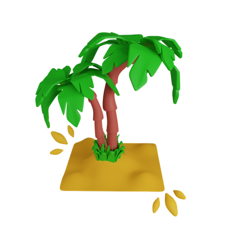 Palmera de carnaval  3D Icon