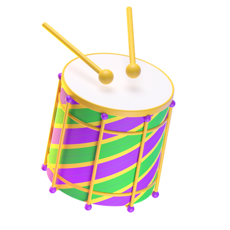 Tambour de carnaval  3D Icon