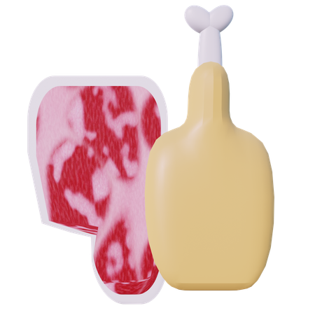 Carne  3D Icon