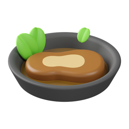 Carne de bife  3D Icon