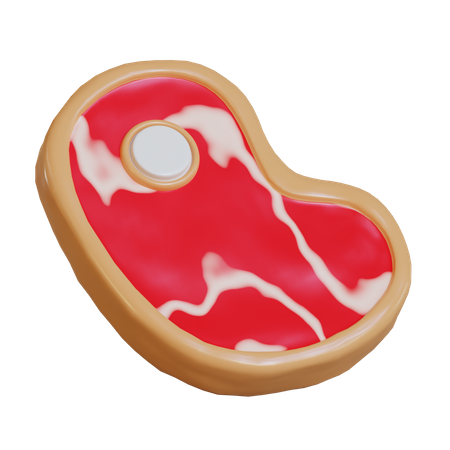 Carne de bife  3D Icon