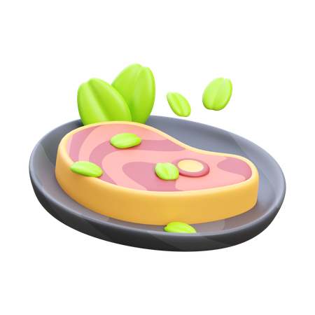 Carne de bife  3D Icon
