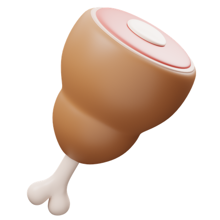 Carne de coxa  3D Icon