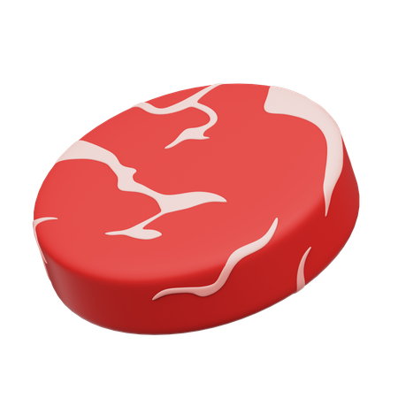 Carne de hambúrguer  3D Icon
