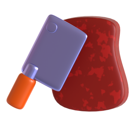 Carne de sacrificio  3D Icon