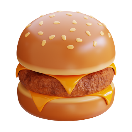 Hambúrguer de carne bovina  3D Icon